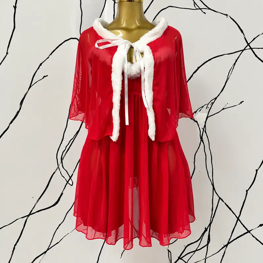 CHALOVELO Christmas Dress and Cape Set - product image